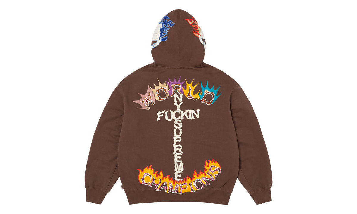 F*** You Zip Up Hooded Sweatshirt "FW26 - Brown" SU28936