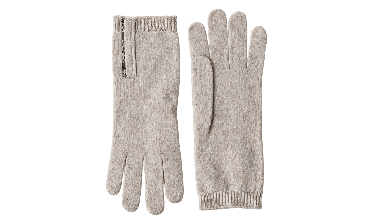 Wool Knit Gloves WMNS "Light Beige" BRUN2630