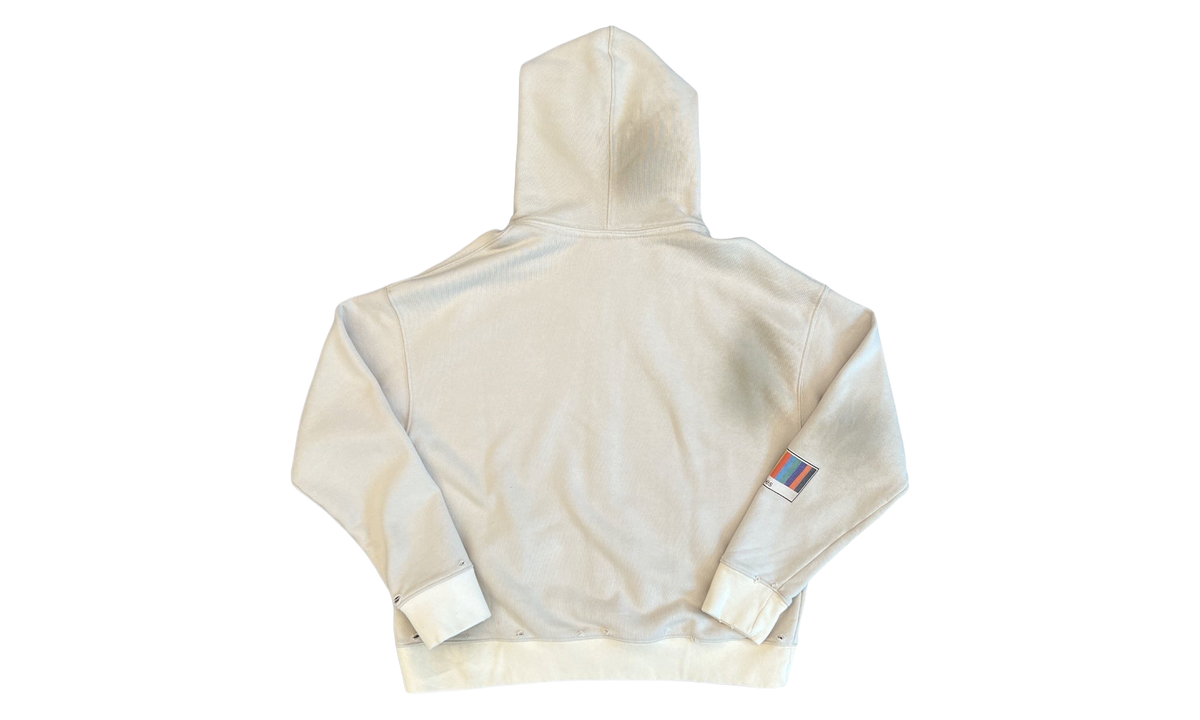 'Vignettes'' Zip Up Relaxed Hoodie "Beige" 262 UJP035P9 FTRYBGE