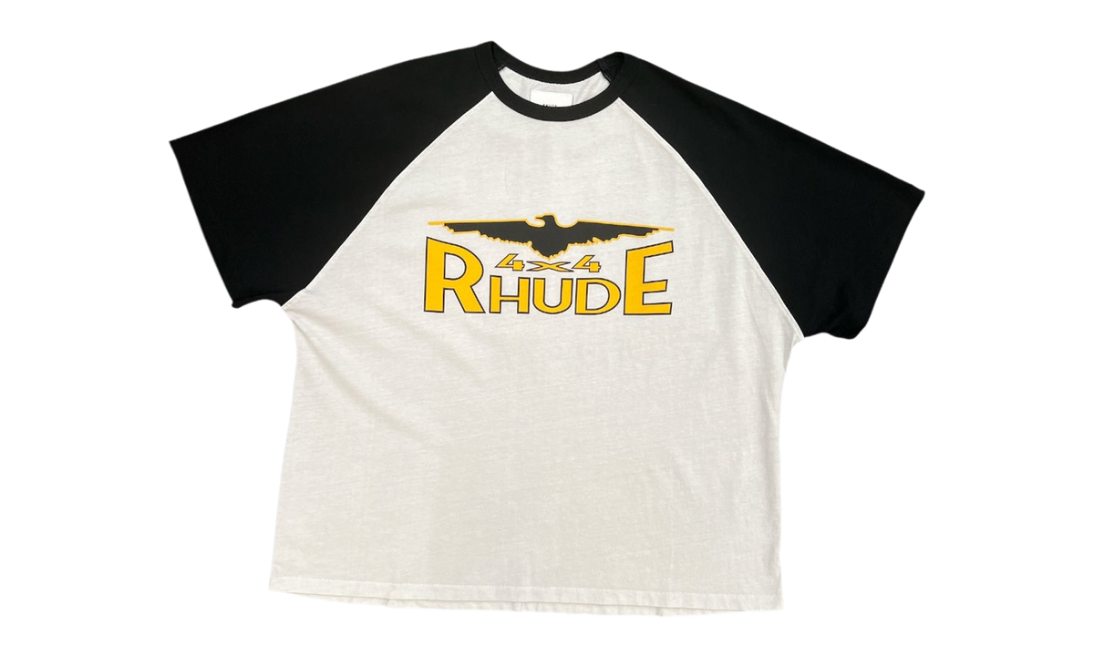 4x4 Spirit Raglan Tee "Vintage White / Vintage Black / Yellow" RHFW26TT22012