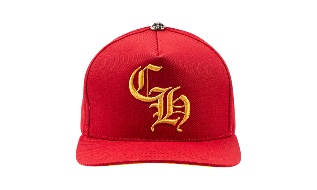 5 Panel CH button baseball cap "Red / Gold" CHRM0172