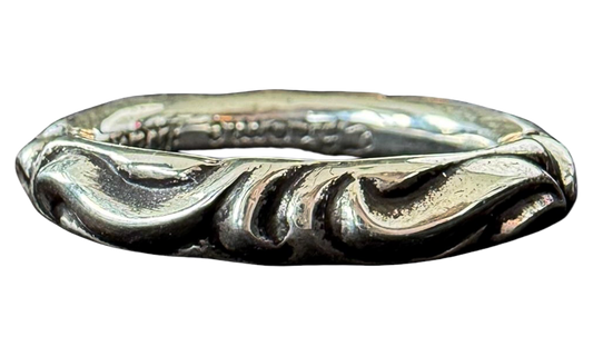 Scroll Band Ring "Silver" CHRM1989
