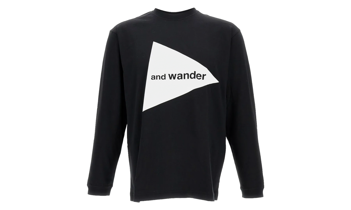 and Wander Logo LS Tee "Black" 5745284087-010