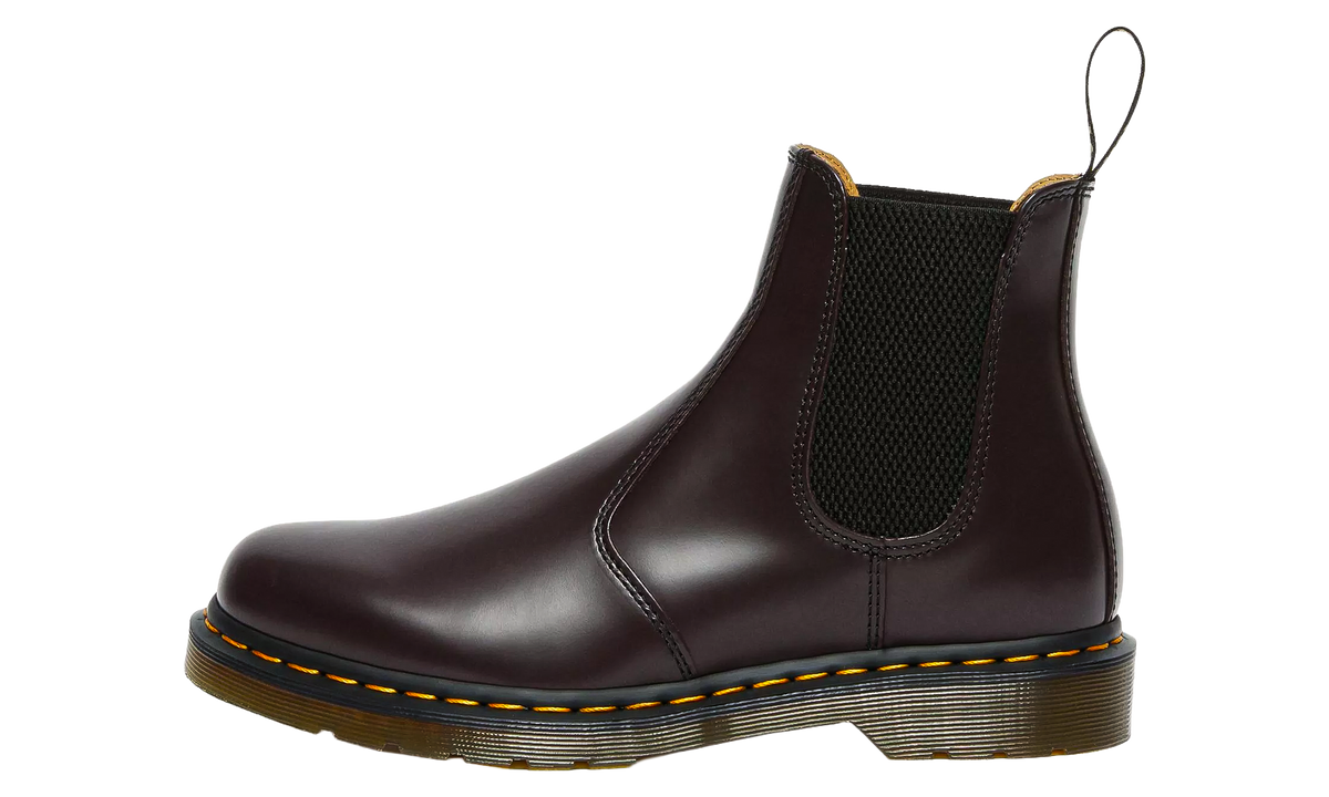 2976 Yellow Stitch Smooth Leather Chelsea Boot "Burgundy" 27280626