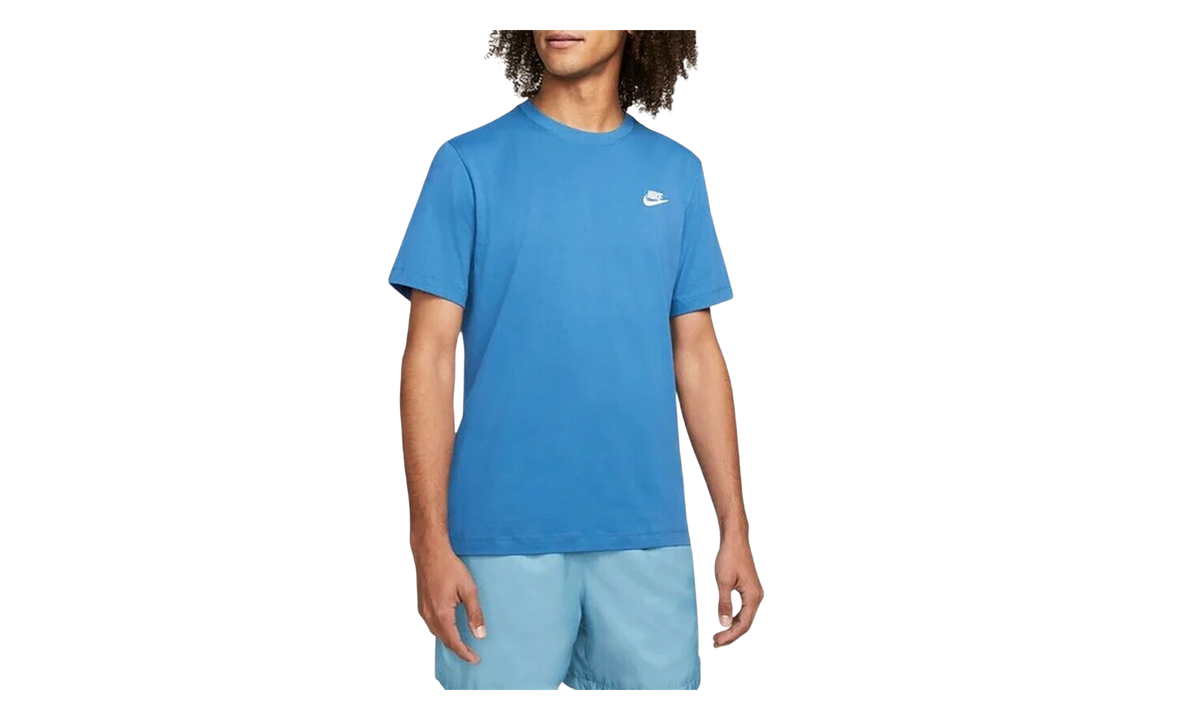 Sportswear Club T-Shirt "Dark Marina Blue / White" AR4997 407