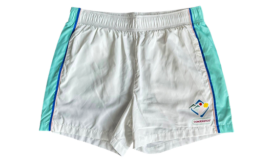 Striped Windbreaker Shorts "White / Blue" MPF25 TR 029 01
