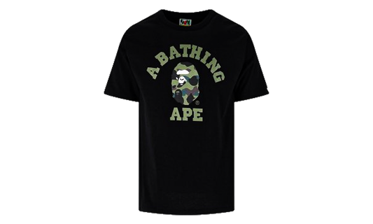 1st Camo College Tee "Black / Green / Green" BAPE136