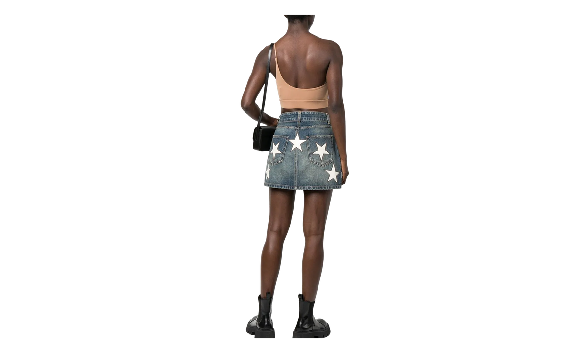 Stars Denim Skirt WMNS "Light Blue / Off White" PWYF010F22DEN0014003