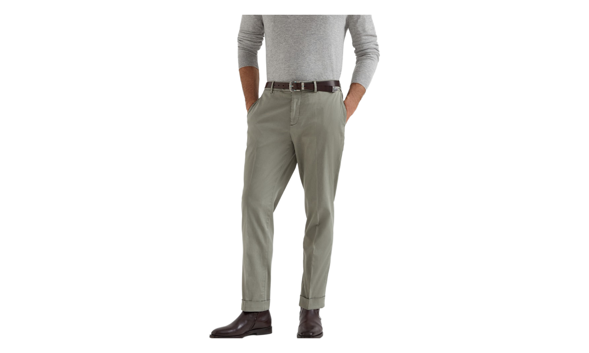 Cotton Trousers "Kaky Old" BRUN2874