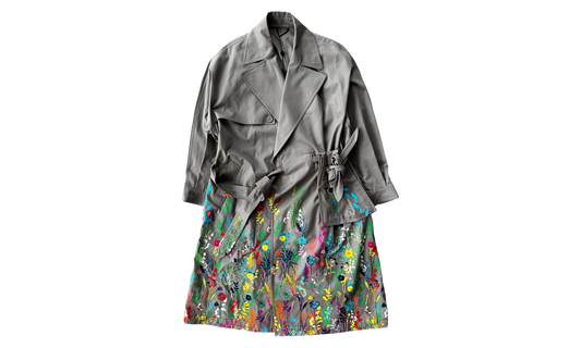 Flower Embroidered Trench Jacket "Beige" RM201 TYC HIC82E