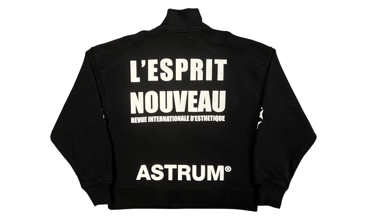 L'Esprit Quater Zip Hoodie "Black" AST046