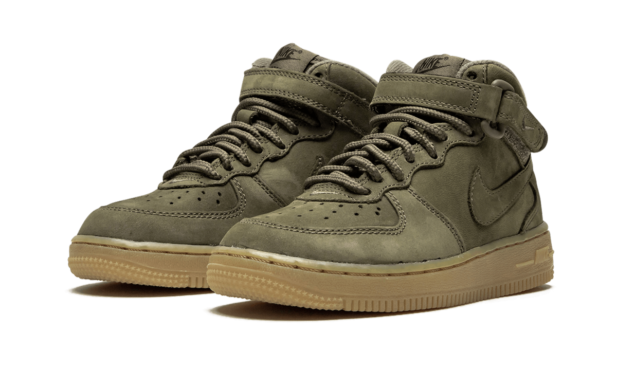 Force 1 Mid WB (PS) "Medium Olive Gum" AH0756 202