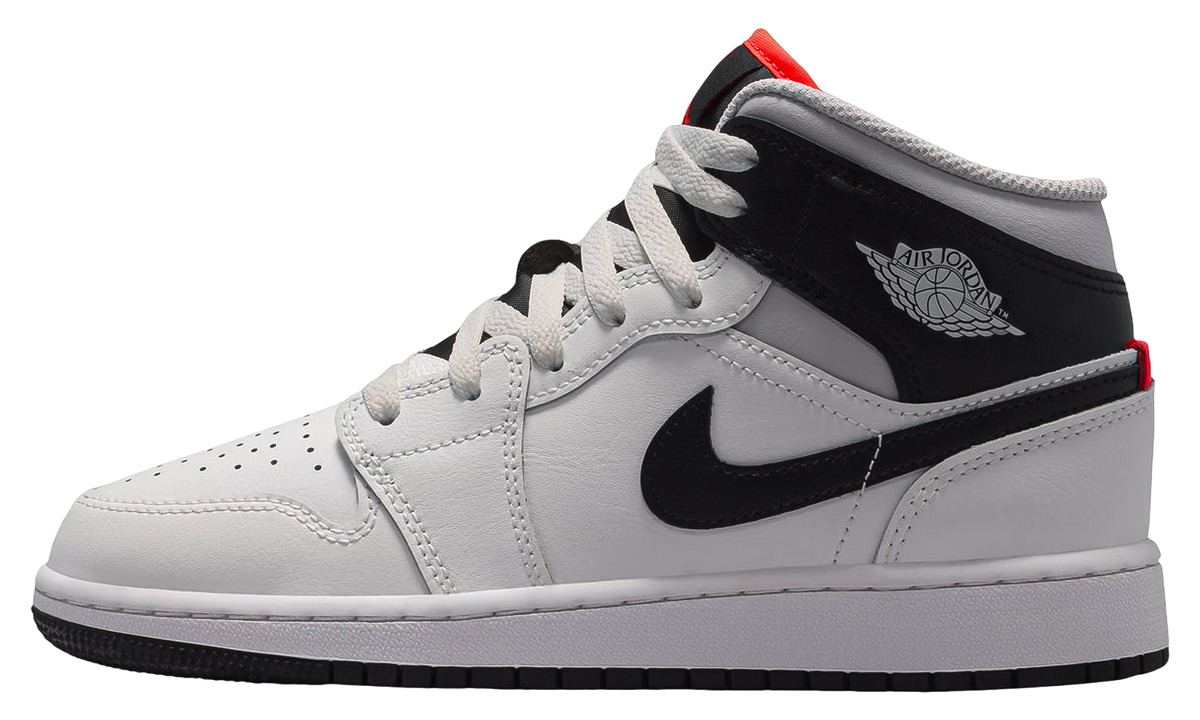Air Jordan 1 Mid GS "Summit White Infrared Black" DQ8423 109