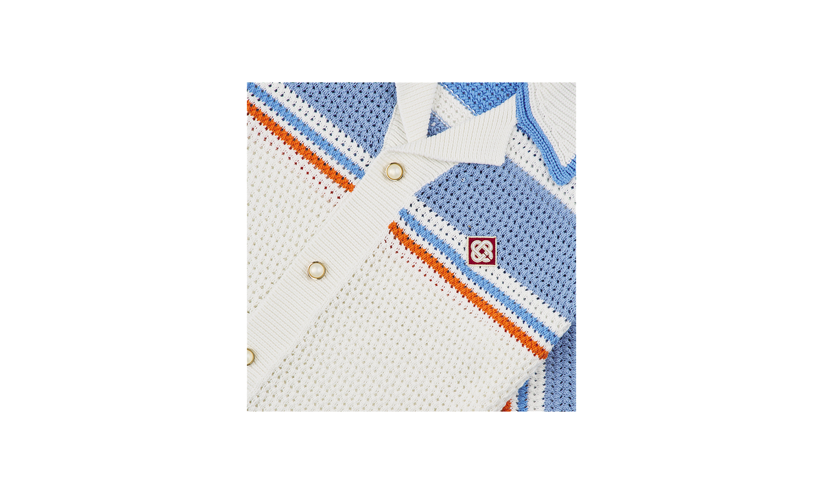 Tennis Crochet Shirt "White" MPF25 KW 997 01