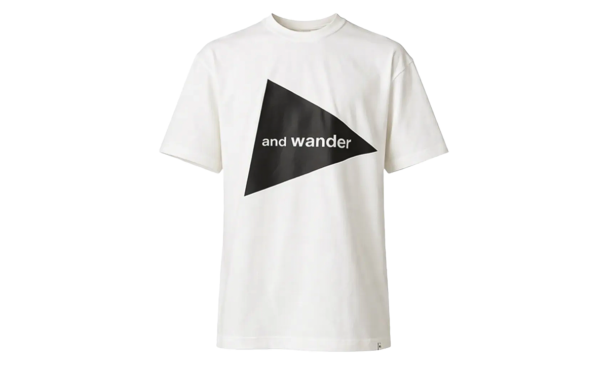 and wander Unisex Big Logo Tee "White" 5744184187