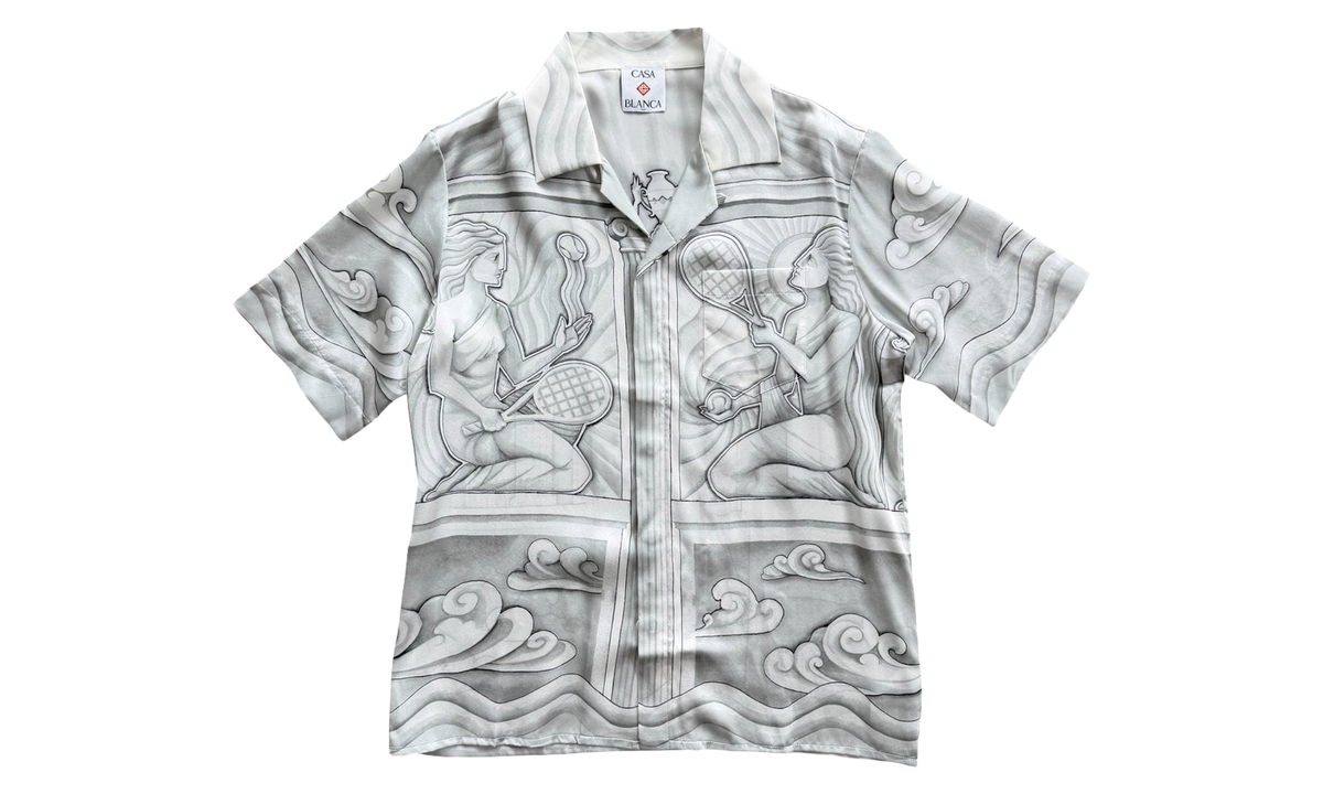 Sacred Stone Silk Shirt "Grey / White" U WPS25 SH 003 07