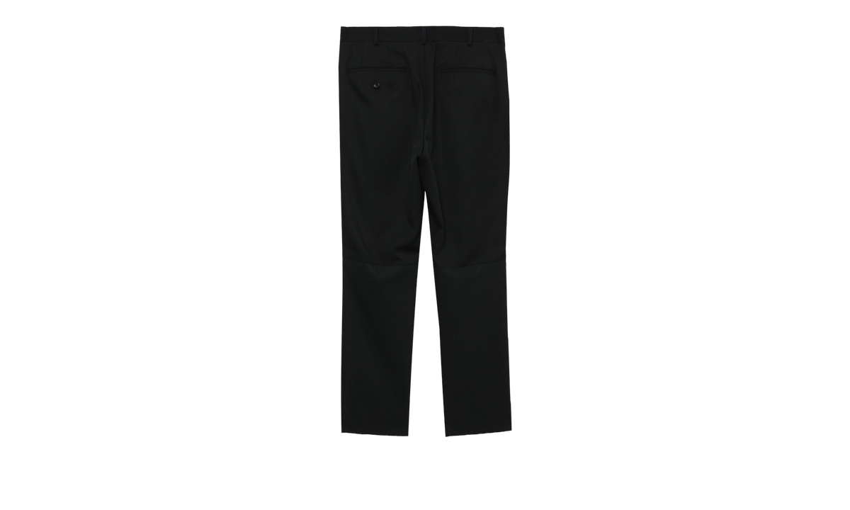 BLACK TROUSERS WITH SLITS AND BELTS BLACK "Black" 1MP0100521