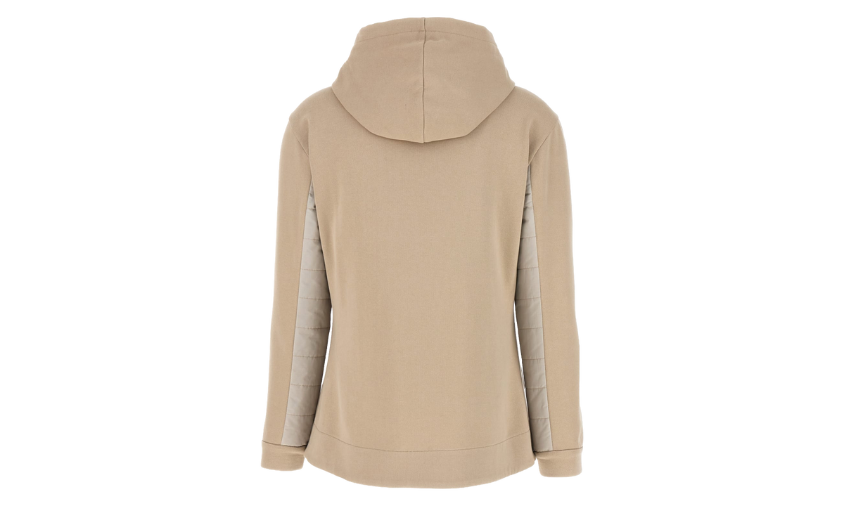 Cotton Zip Hoodie WMNS "Talc" BRUN2631
