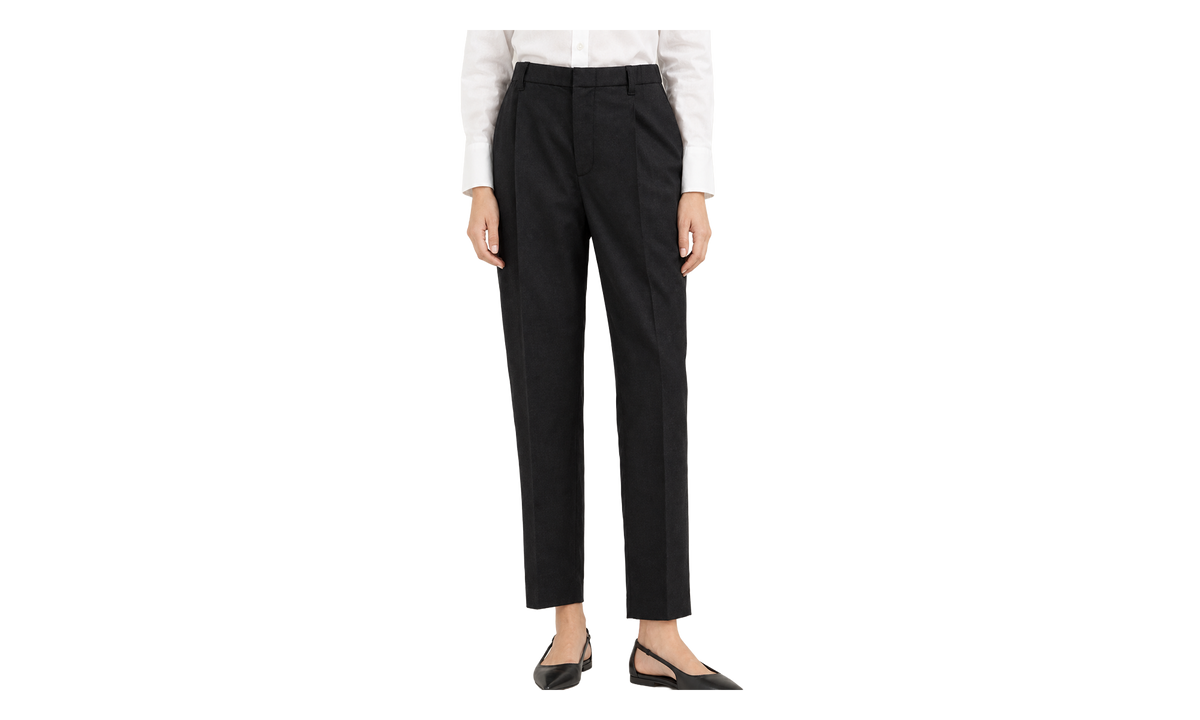 Wool Tapered Trousers WMNS "Black" BRUN2901