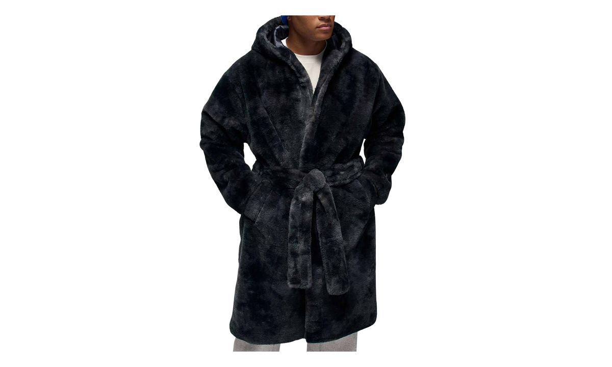 Jordan Brooklyn Holiday Fur Robe "Thunder Grey" HV1044 036