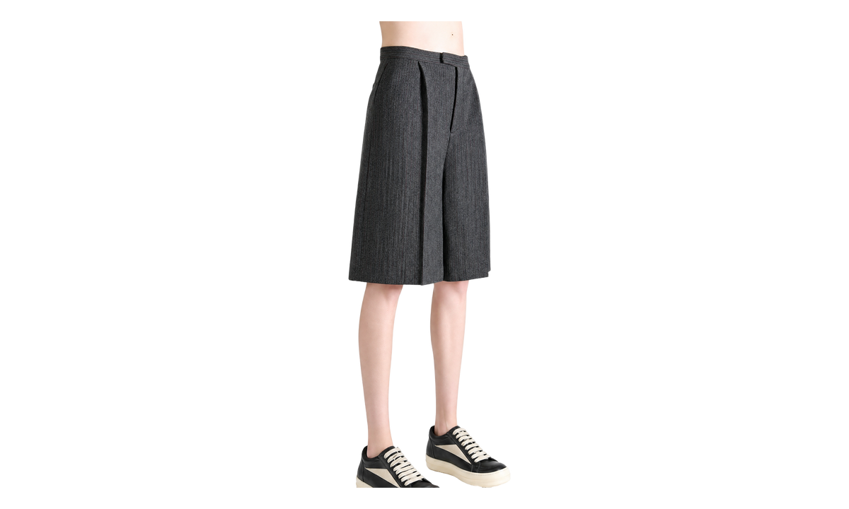 Striped Wool Blend Tailored Shorts WMNS "Grey" S52MU0140M36005001F