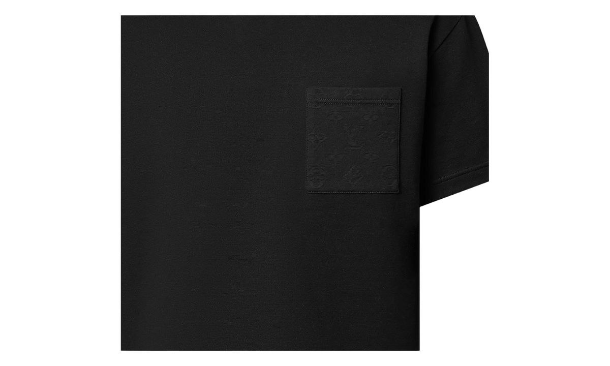 LV Icons Monogram Pocket Short Sleeve Tee Shirt "Black" 1AFBAO