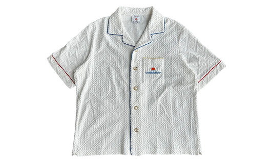 Towelling Monogram Shirt "White / Blue" MPF25 SH 085 01