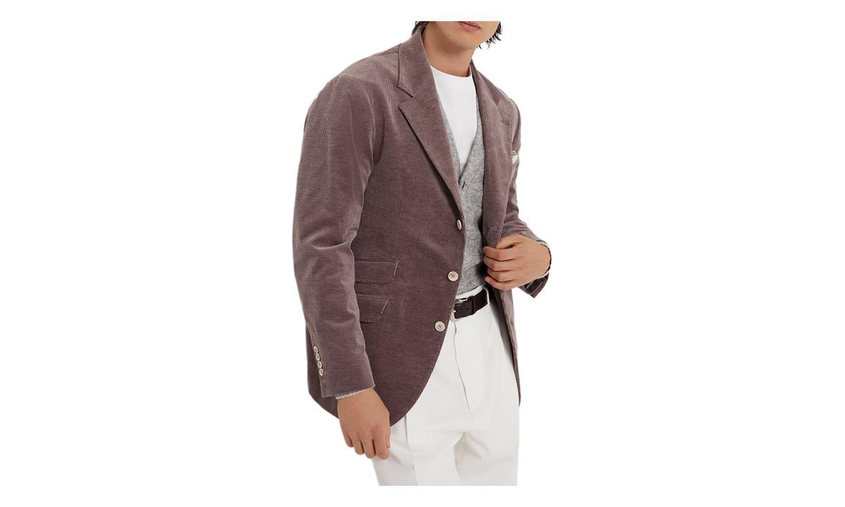Cotton Wool Blend Blazer "Onion" BRUN2961