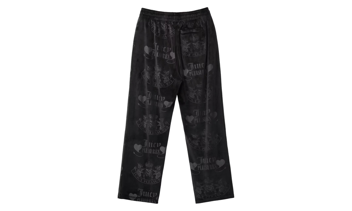 Crest Velour Track Pants "Juicy Couture - Black" P25JC006 Black