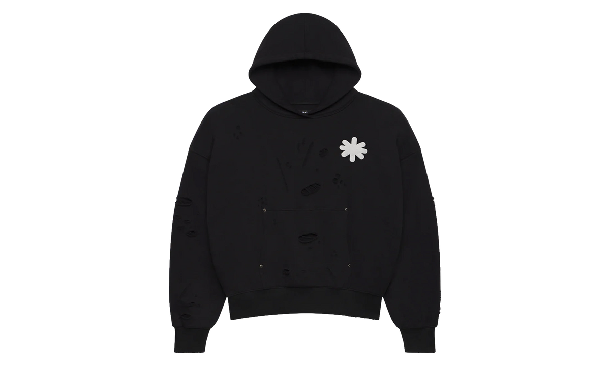 Distressed Classic Logo Hoodie "BLACK" SHDW HOOD DIST