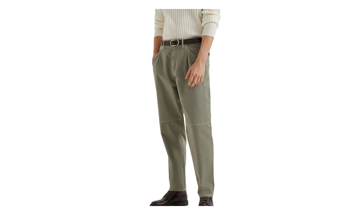 Cotton Relaxed Trousers "Kaky Old" BRUN2864