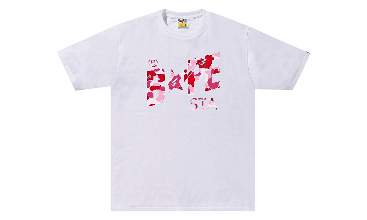 ABC Camo Sta Logo Tee "White / Pink" 1J30 110 008 WHITE PINK
