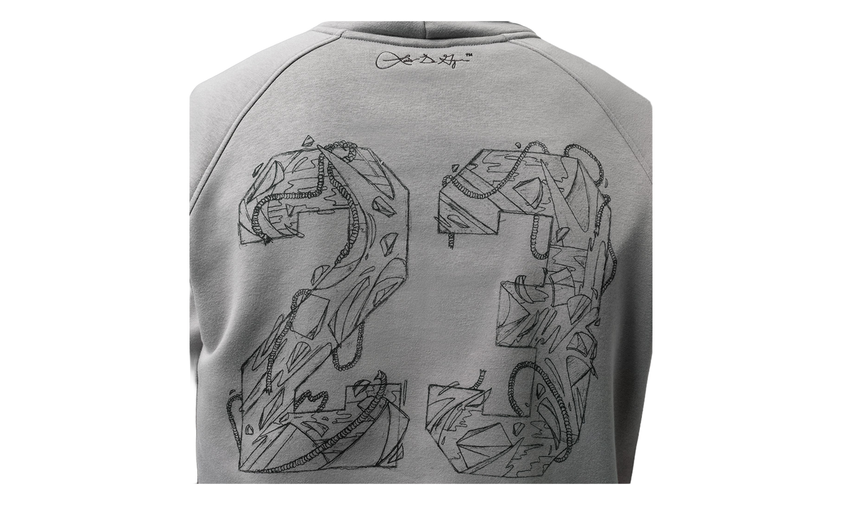 Air Jordan Brooklyn Oversized Graphic Hoodie "Particle Grey" IQ7449 073