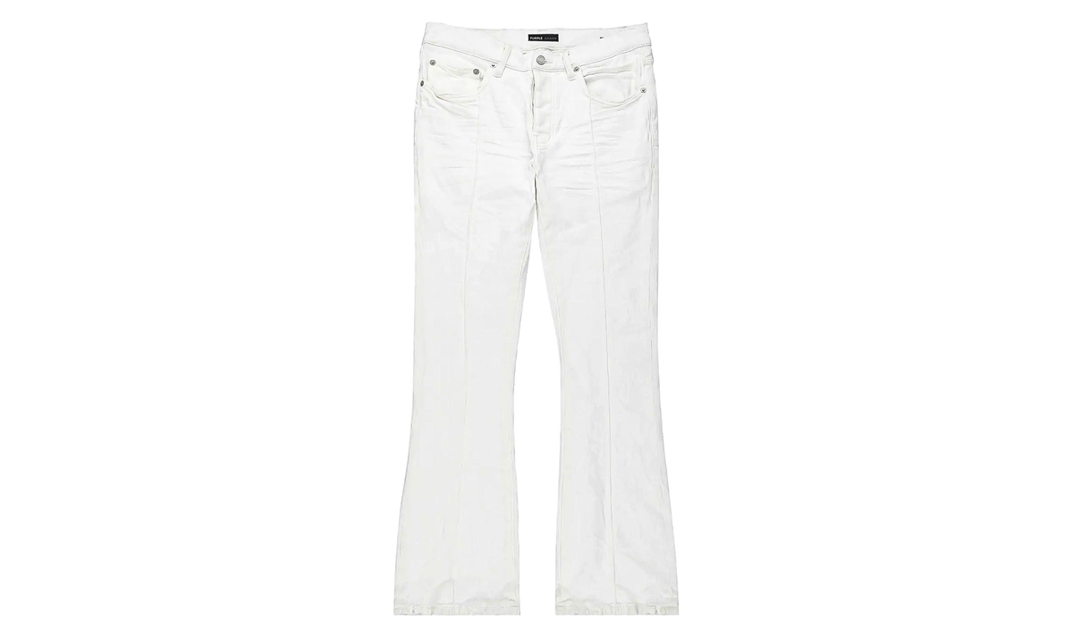 P004 Pintuck Flare Jeans "White" P004 PCWH125
