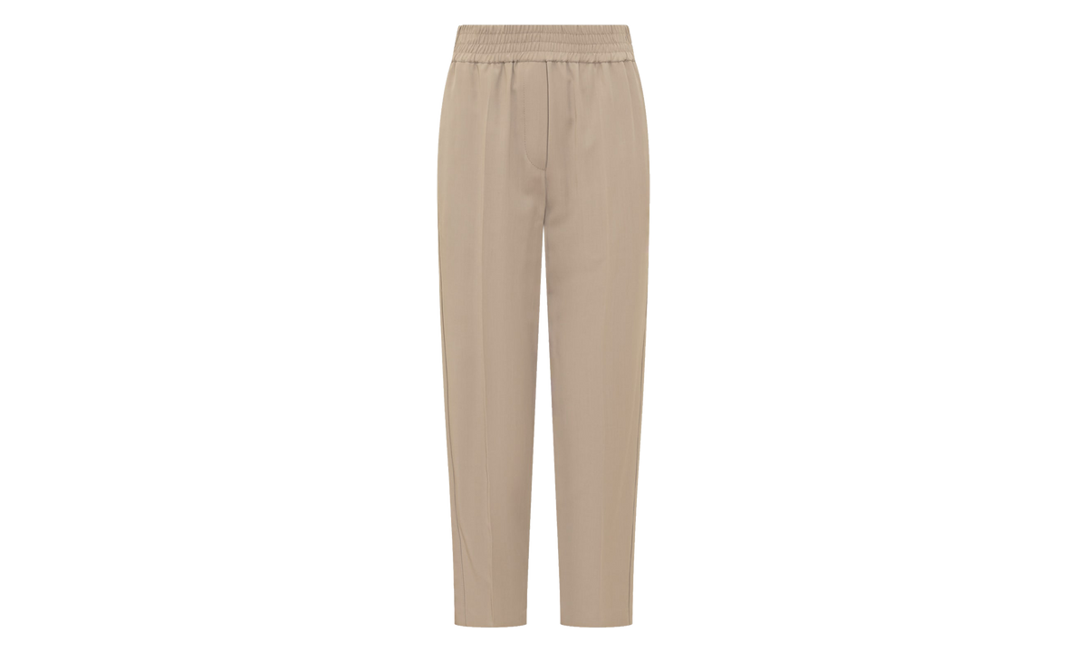 Wool Blend Tapered Trousers WMNS "Bleeker Beige" BRUN2722