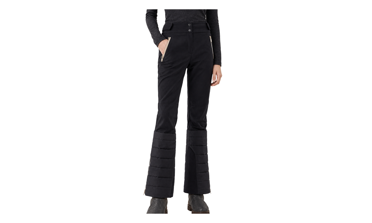 Wool Blend Quilted Hem Trousers WMNS "Black" BRUN2700