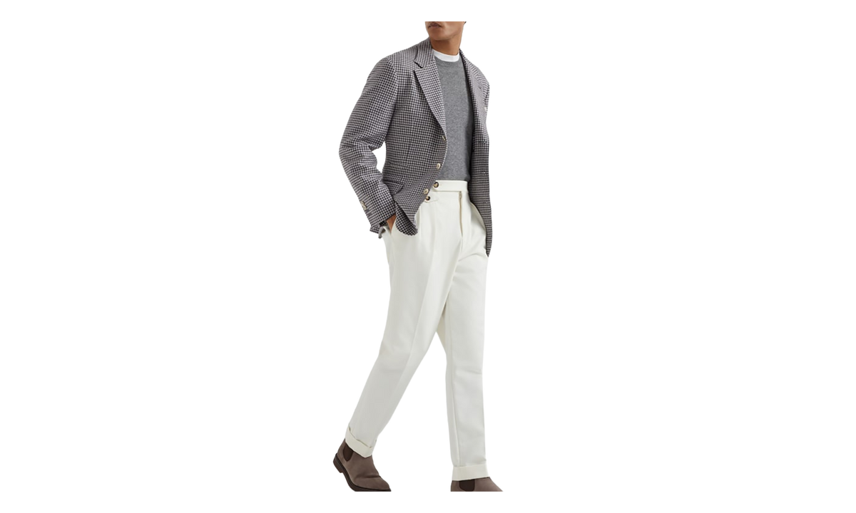 Wool Silk Blend Blazer "Panama Radicchio" BRUN2980