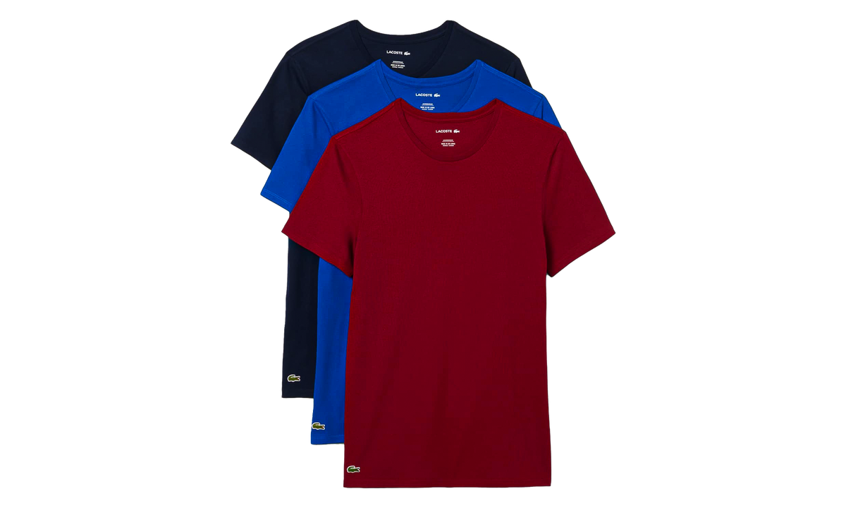 3-Pack Slim Fit Undershirts "Bordeaux Burgundy / Cobalt Blue / Navy" TH2273 51 6PM
