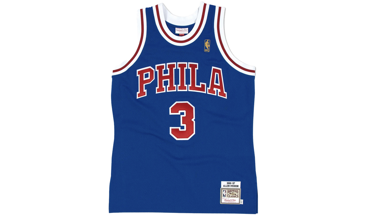 AUTHENTIC ALTERNATE JERSEY 76ERS 1996 ALLEN IVERSON "Royal" AJY4GS18100 P76ROYA96AIV