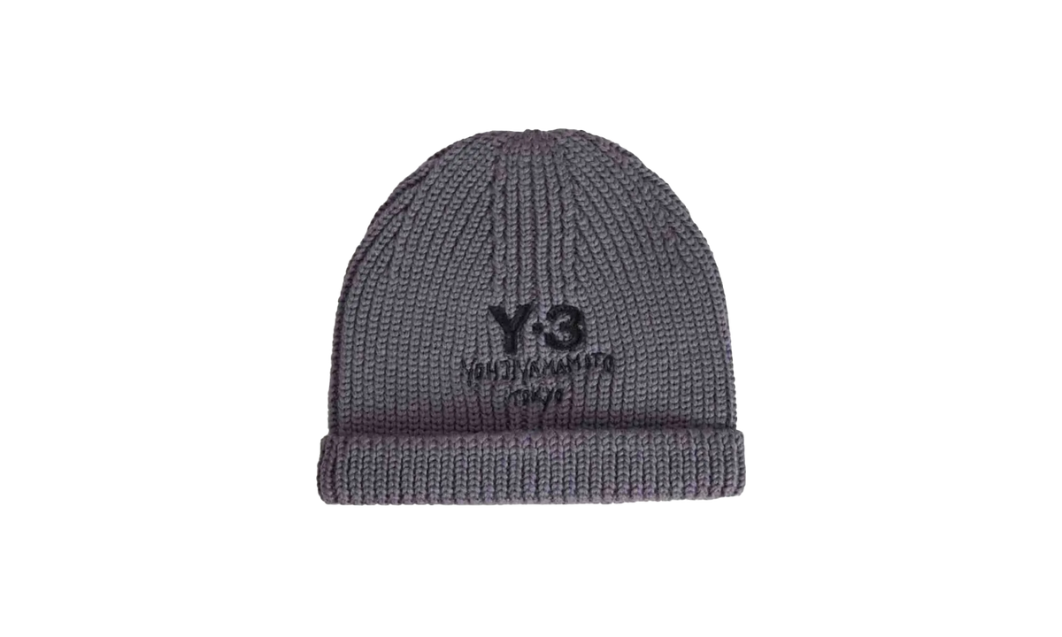 Y3 Chunky Knit Beanie "Granite" JX8309