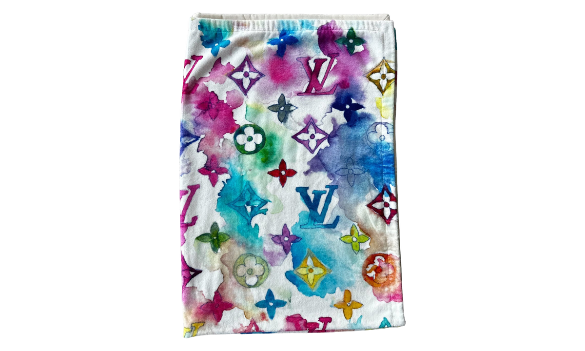 Watercolor Monogram Beach Towel "Multicolor" M76753