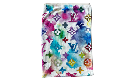 Watercolor Monogram Beach Towel "Multicolor" M76753