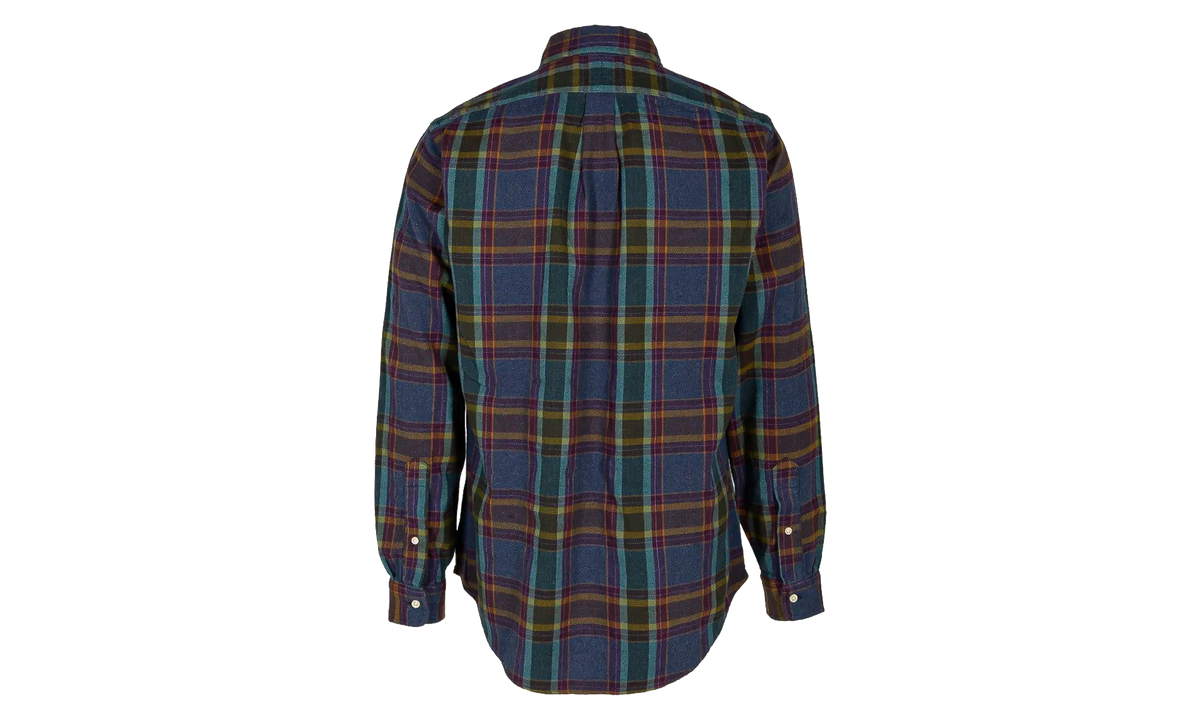 Classic Fit Plaid Brushed Flannel Shirt "Blue / Purple Heather / Multicolor" 710B24296002