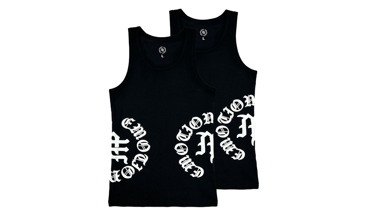 2 Pack Script Tank Tops "Black" MIXE124