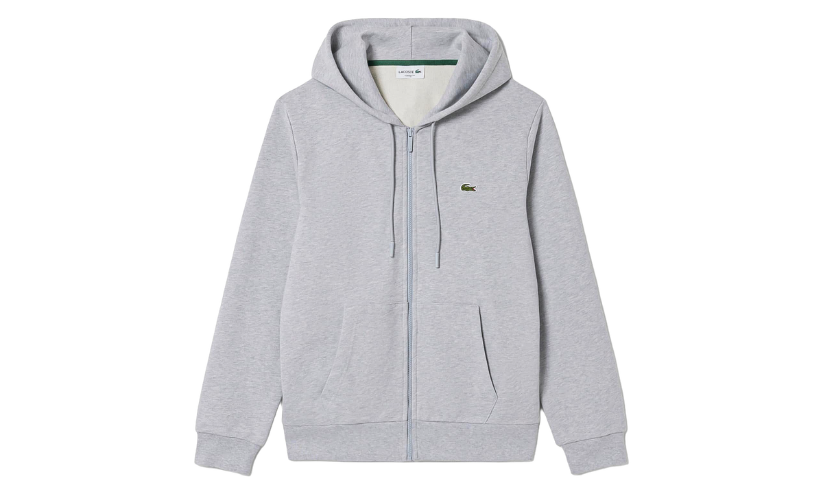 Classic Fit Zip-Up Fleece Sweatshirt "Grey Chine" SH9809 51 CCA