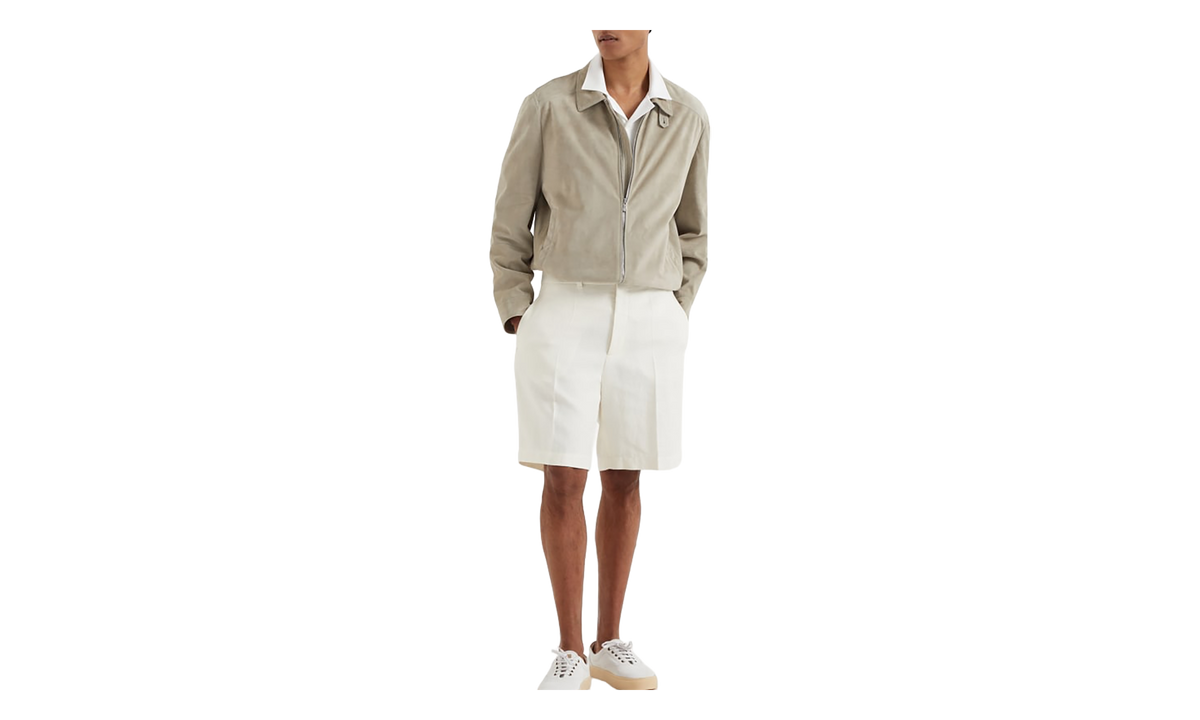 Linen Blend Tailored Shorts "Panama" BRUN2941