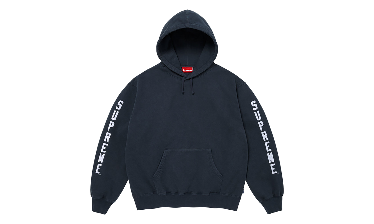 Washed Logo Hooded Sweatshirt "FW26 - Navy" SU28933