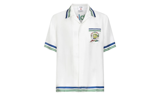 Tennis Mascot Silk Twill Shirt "White" M AW25 SH 003 01