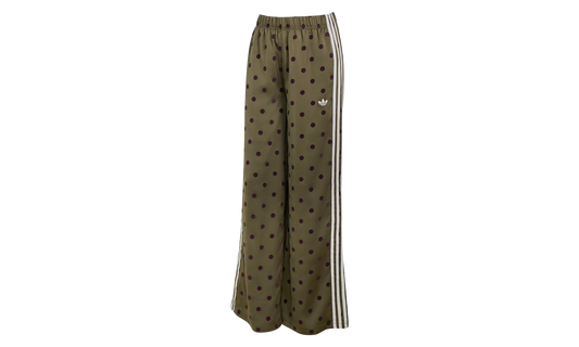 SATIN POLKA DOTS WIDE LEG PANT "Olive Strata" LI2845