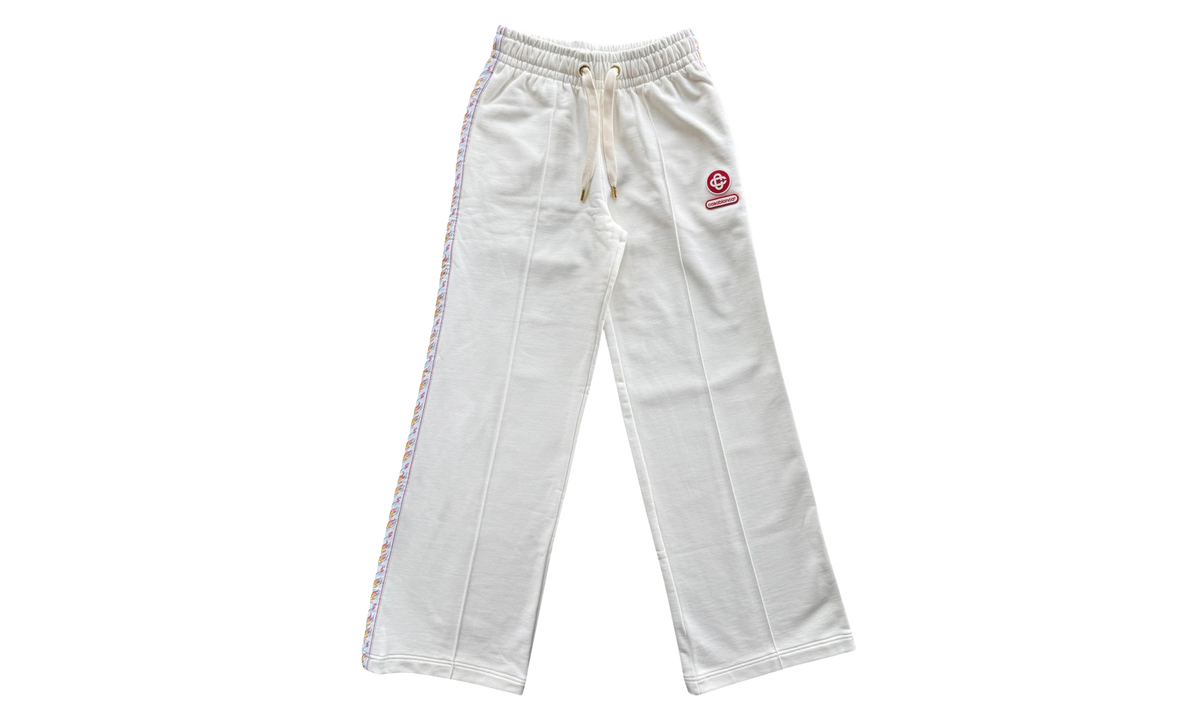 Flame Laurel Tape Open Hem Jogger WMNS "Off White / Pink" W AW25 JTR 101 05